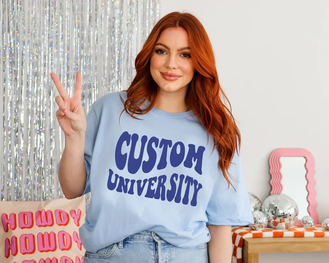 Custom University Shirtretro University Sweatshirtgraduation - Etsy | Etsy (US)