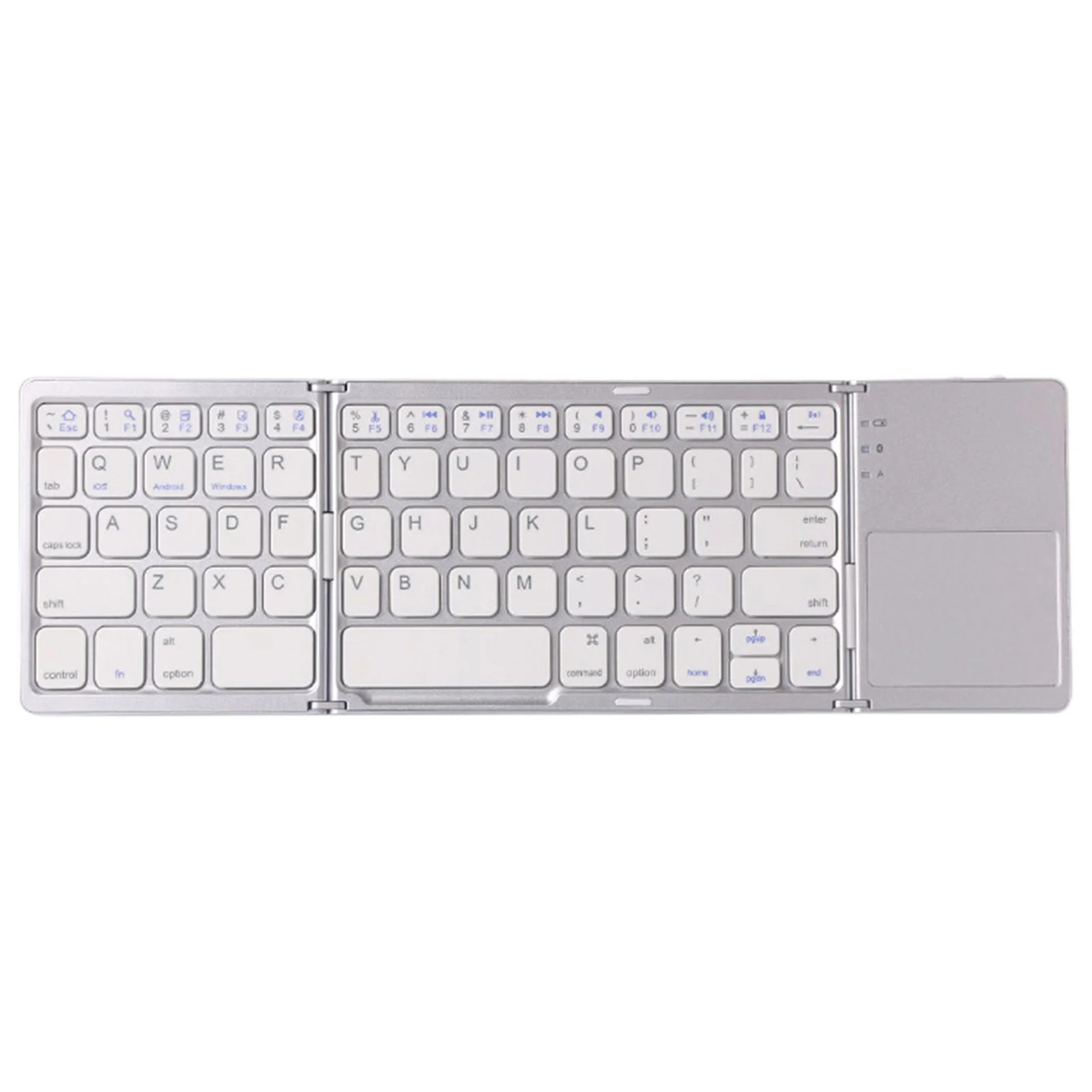 Foldable Bluetooth Keyboard with Touchpad - Portable Wireless Keyboard with Holder, Rechargeable ... | Walmart (US)