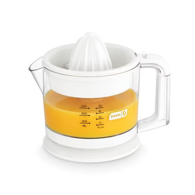 Dash Electric Dual Citrus Juicer - White: Lemon & Fruit Juicer, Multiple Cone Heads, Auto-Reversing, Dishwasher-Safe Parts | Target