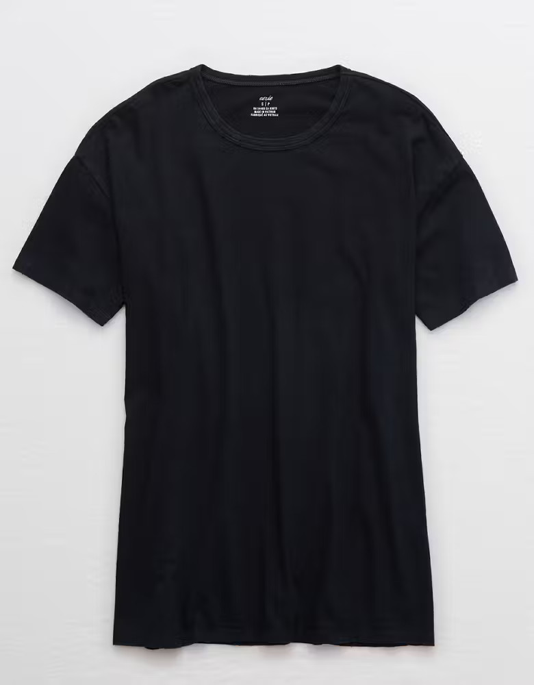 Aerie Boyfriend Distressed Oversized T-Shirt | American Eagle Outfitters (US & CA)