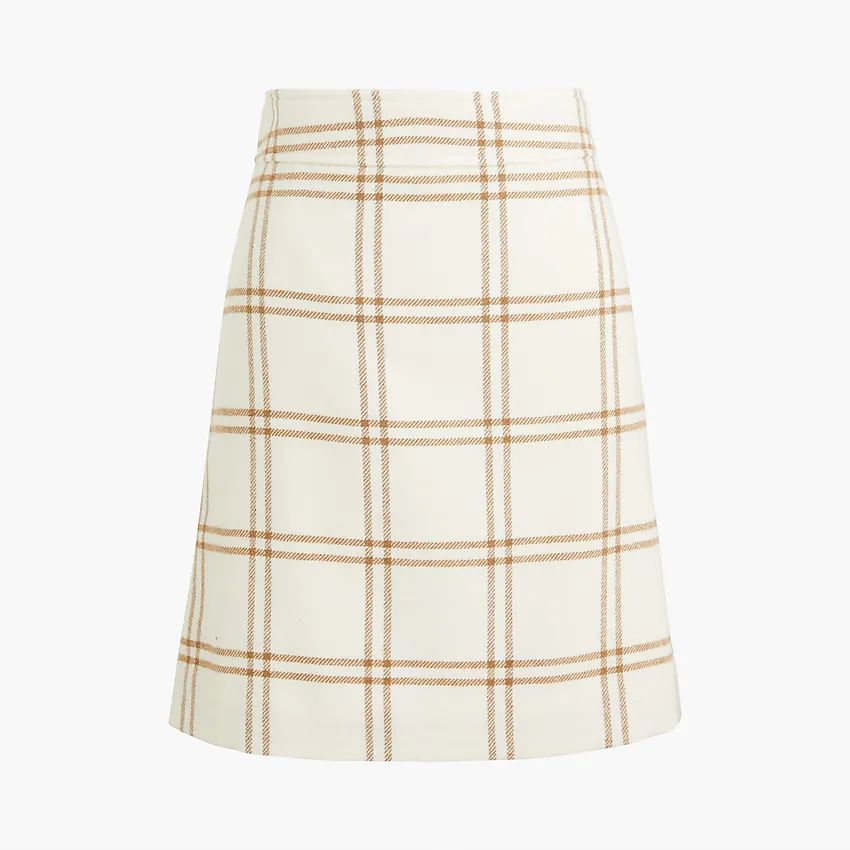 Wool-blend A-line mini skirt | J.Crew Factory