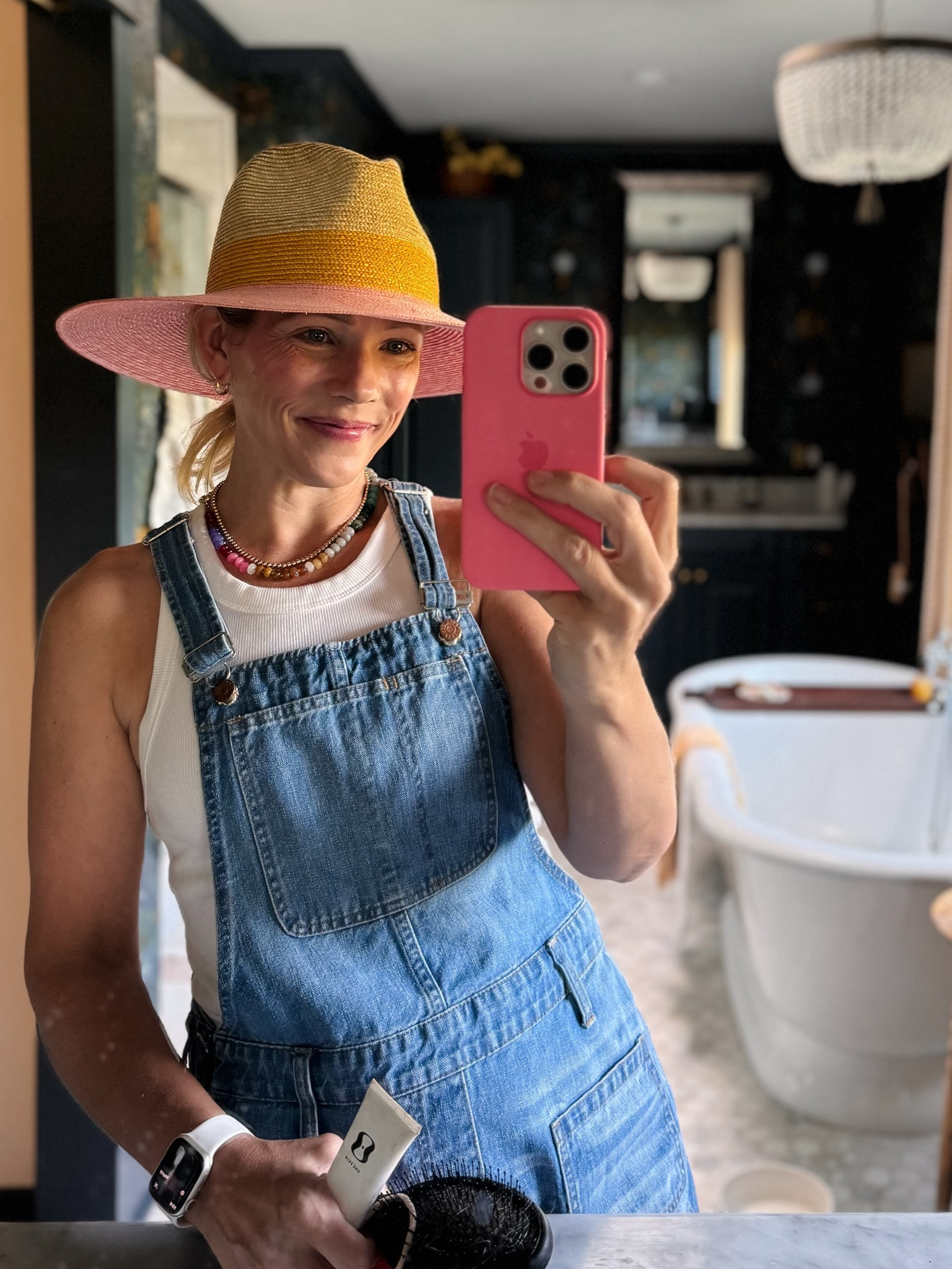 Took a trip to the county fair today and dressed the part ♥️ 

Wyeth hat, Amazon beaded necklace, denim overall shorts, gap tank 

Have a good weekend! Claire 

#LTKFindsUnder100 #LTKSeasonal #LTKFindsUnder50