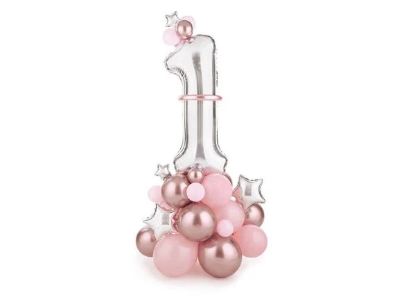 1st Birthday Pink Balloon Statue S9253 - Etsy | Etsy (US)