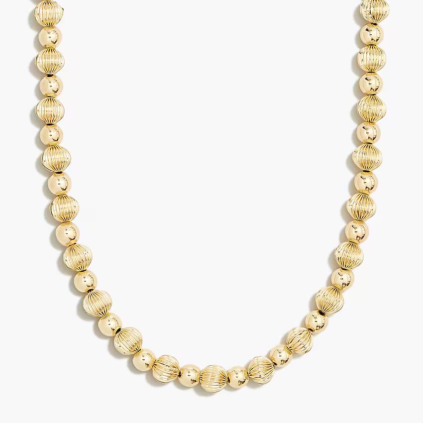 Ornament beaded gold necklace | J.Crew Factory