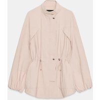 Zara - Stand-Up Collar Jacket - Pink - M - Woman | Zara US