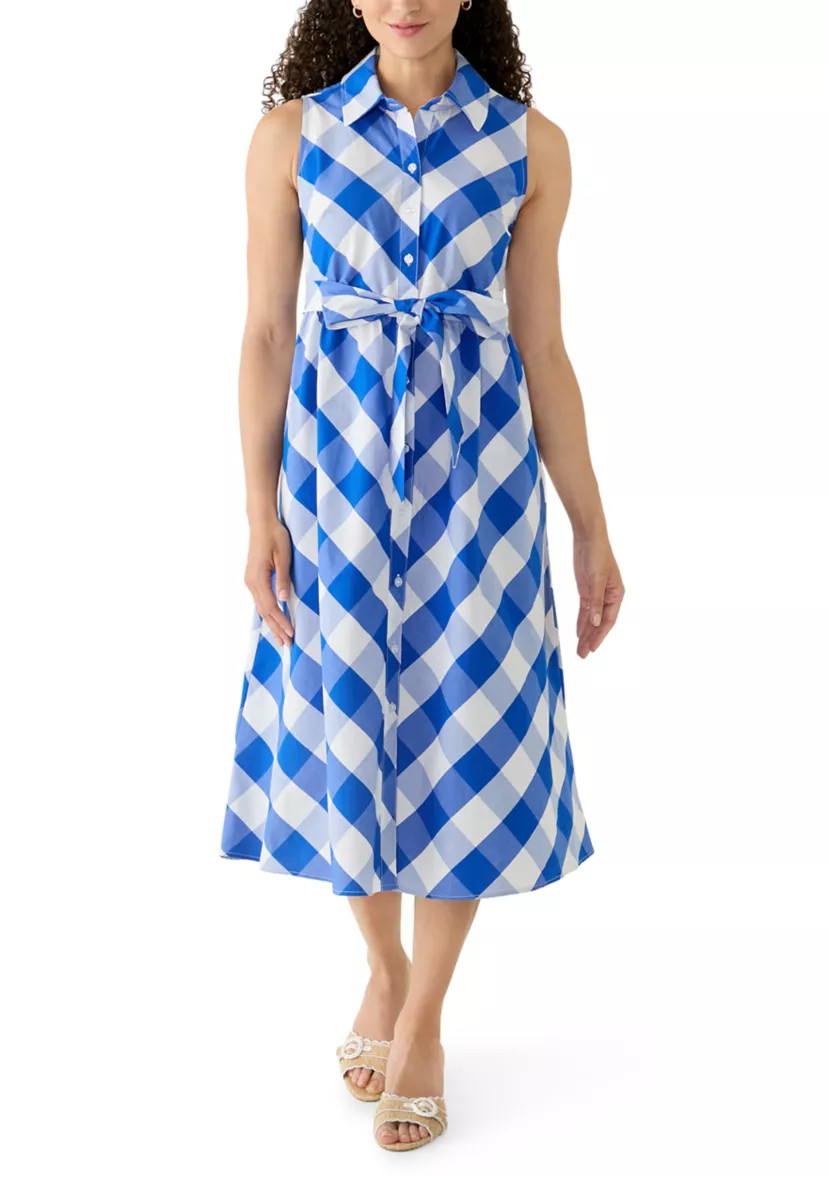 Petite Sleeveless Midi Shirtdress | Belk
