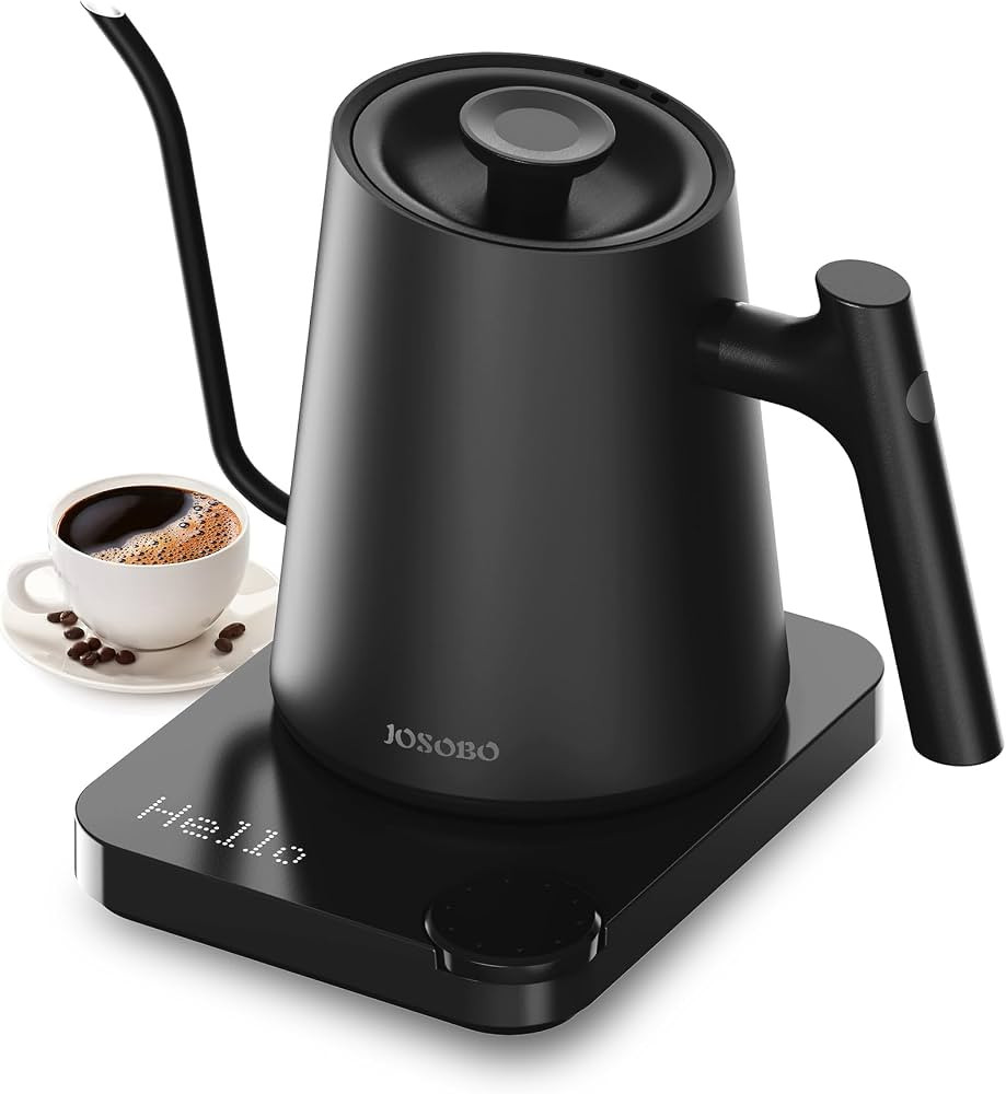 JOSOBO Gooseneck Electric Kettle, Pour-Over Kettle for Coffee & Tea, 1200W Powerful and Fast Wate... | Amazon (US)
