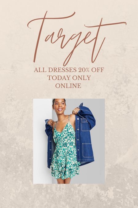 All target dresses 20% off today only when you shop online! 

#LTKSale #LTKunder50 #LTKfit
