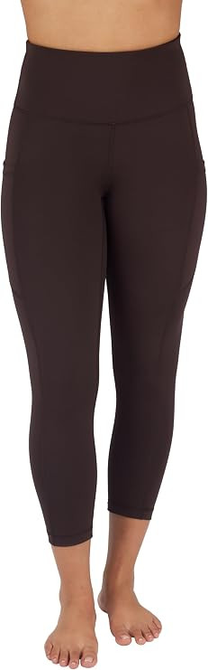 90 Degree By Reflex Interlink Lenox High Waist Side Pocket Capri Legging | Amazon (US)