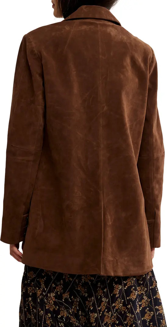 Paper Cut Faux Suede Blazer | Nordstrom