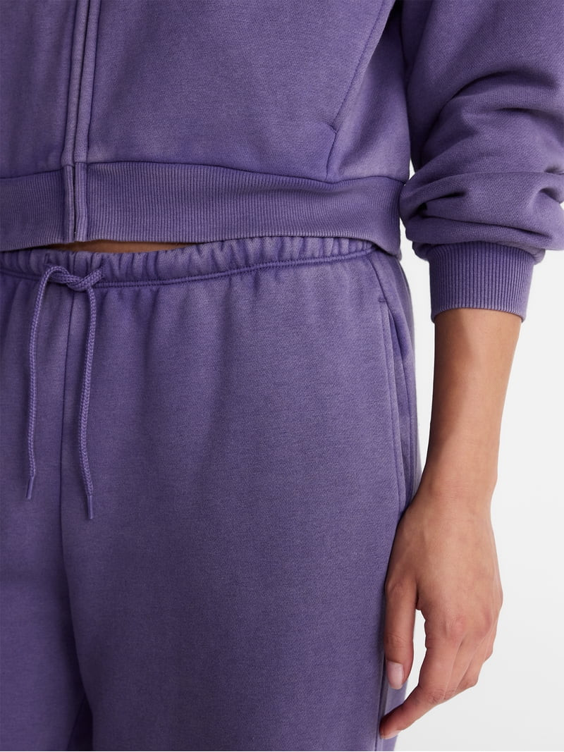 No Boundaries Mini Waist Fleece Pants, 30'' Inseam, Women’s XXS-XXL - Walmart.com | Walmart (US)