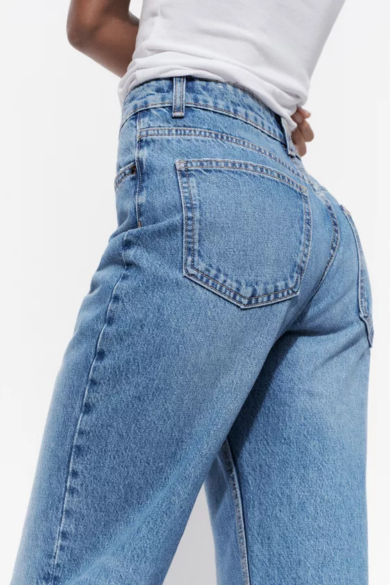 HIGH WAIST - REGULAR LENGTHPants with a high waist, belt loops, and five pockets. Front zip and m... | Zara US