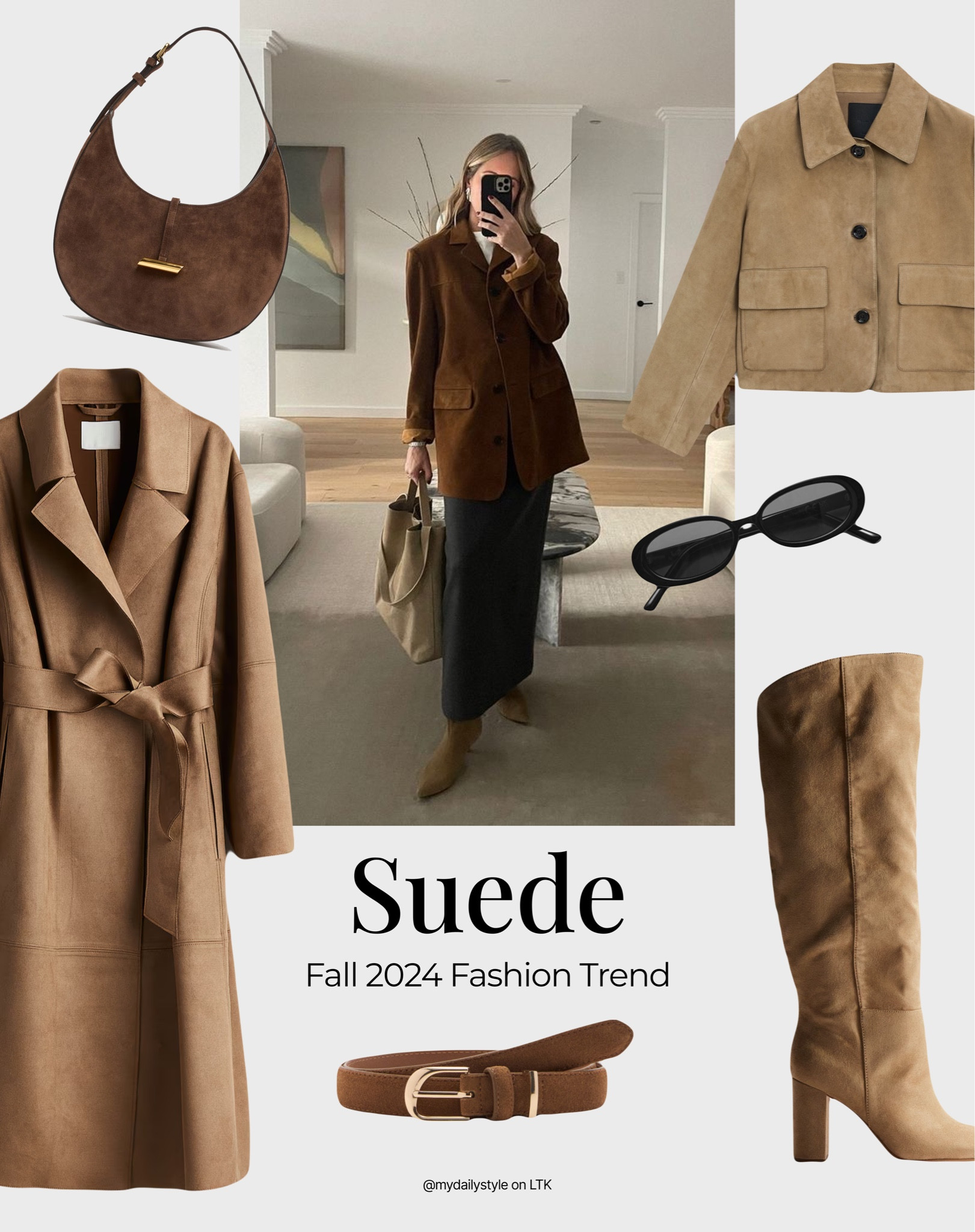 Suede is dominating Fall-Winter 2024! Versatile & timeless, suede pieces are a great investment, as they will never go out of style. Here is my selection of the most gorgeous suede pieces.

Check out more ideas in my profile. 

Tags: suede jacket, suede shoes, suede bag, suede skirt, suede leather, fashion trends 2024, fall style, pre-fall, autumn style, fall outfit, autumn outfit, fall fashion, autumn fashion, easy styling, simple everyday look, chic & basic outfit, Parisian look, casual outfit, capsule wardrobe, office look, brunch style, high street. 


#LTKstyletip #LTKautumn #LTKshoes