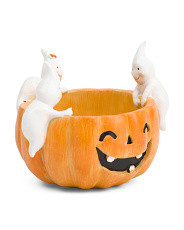 Pumpkin Candy Bowl With Ghosts | Halloween | Marshalls | Marshalls