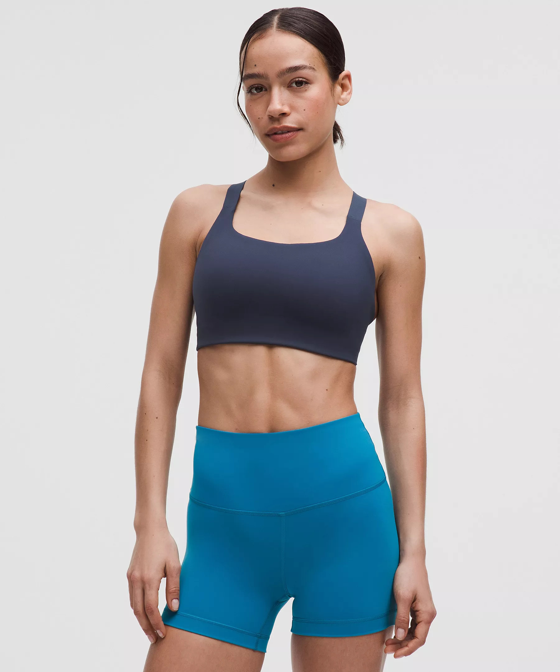 Ultralu Square-Neck Workout Bra *Medium Support, D/DD Cup | Women's Bras | lululemon | Lululemon (US)