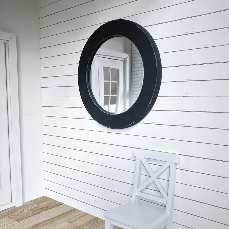 1/12 White Shiplap Dollhouse Wallpaper Miniature Plank Wood Effect 1:12 Satin Finish 8.5 X 11 and... | Etsy (US)