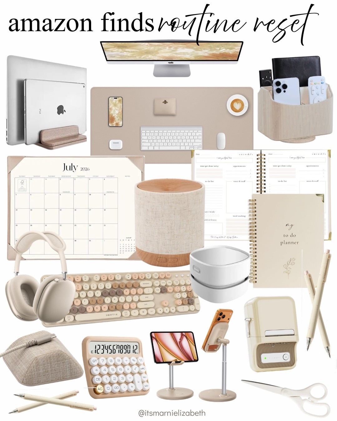 Amazon finds for making your routine feel a little more organized ✨ From desk essentials to planners, tech, and little things that make everyday life easier.

Amazon finds, Amazon home, desk essentials, organization, everyday finds, home office, Amazon favorites

#LTKHome