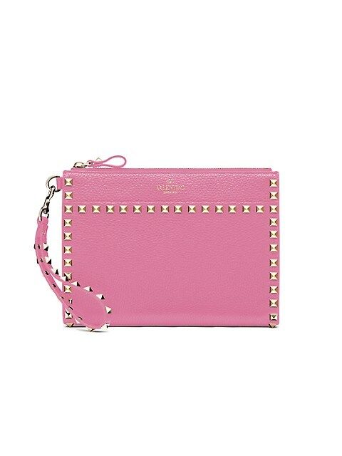 Medium Rockstud Flat Pouch | Saks Fifth Avenue