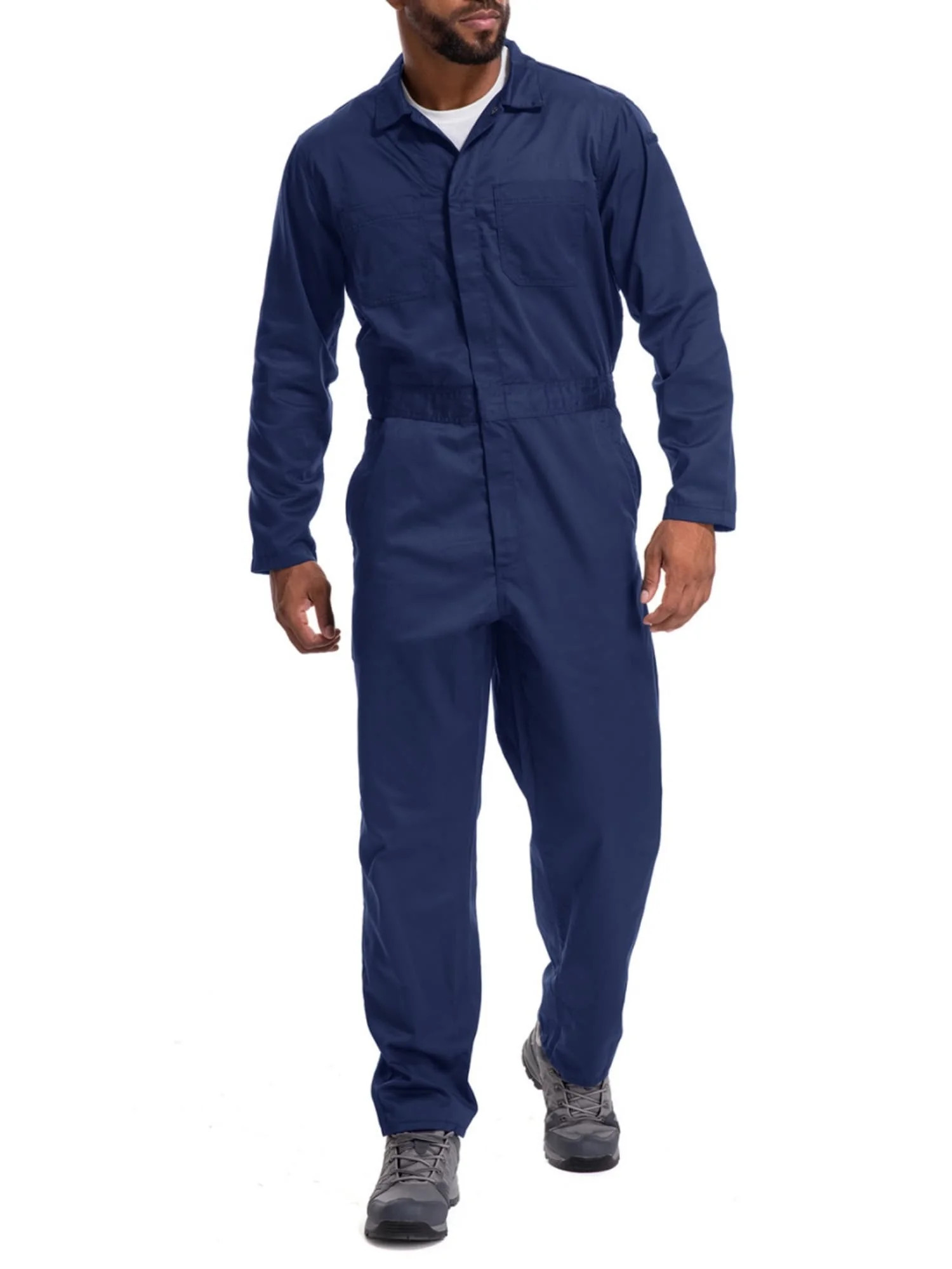 Asfixiado Work Utility Coveralls for Men Long Sleeve Coverall Workwear Mechanic Overall Relaxed F... | Walmart (US)