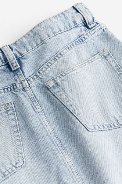 Denim Maxi Skirt - Regular waist - Maxi - Pale denim blue - Ladies | H&M US | H&M (US + CA)