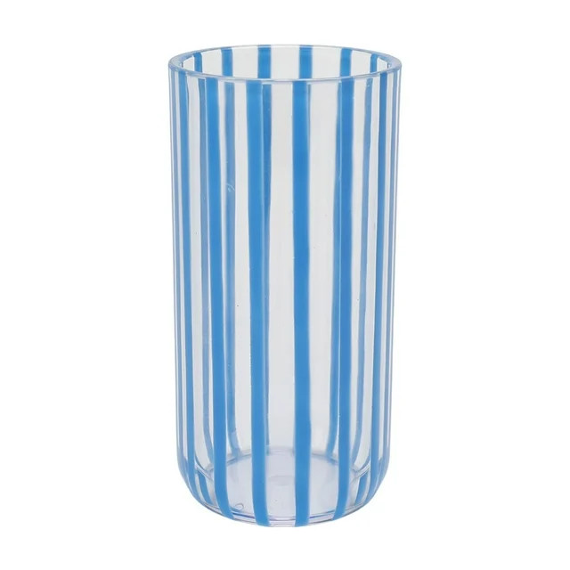 Mainstays by Becky G. & Alejandra 18-Ounce Tall Acrylic Stripe Line Tumbler, Blue | Walmart (US)