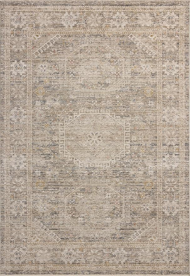 Loloi Chris Loves Julia Ida Collection IDA-01 Taupe/Multi 7'-10" x 10', .19" Pile Height, Area Ru... | Amazon (US)
