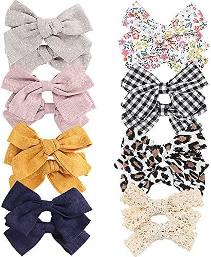 Makone 16 Pack Baby Hair Clips Hair Bows Clip Toddler Bows Baby Girl Bows for Girls Clips Accesso... | Amazon (US)