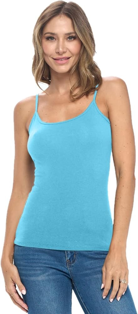 Natural Uniforms Women's Camisole Tank Top-Breathable Cotton Stretch | Amazon (US)