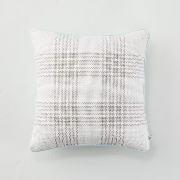 Plaid Indoor/Outdoor Lumbar Throw Pillow - Hearth & Hand™ with Magnolia | Target
