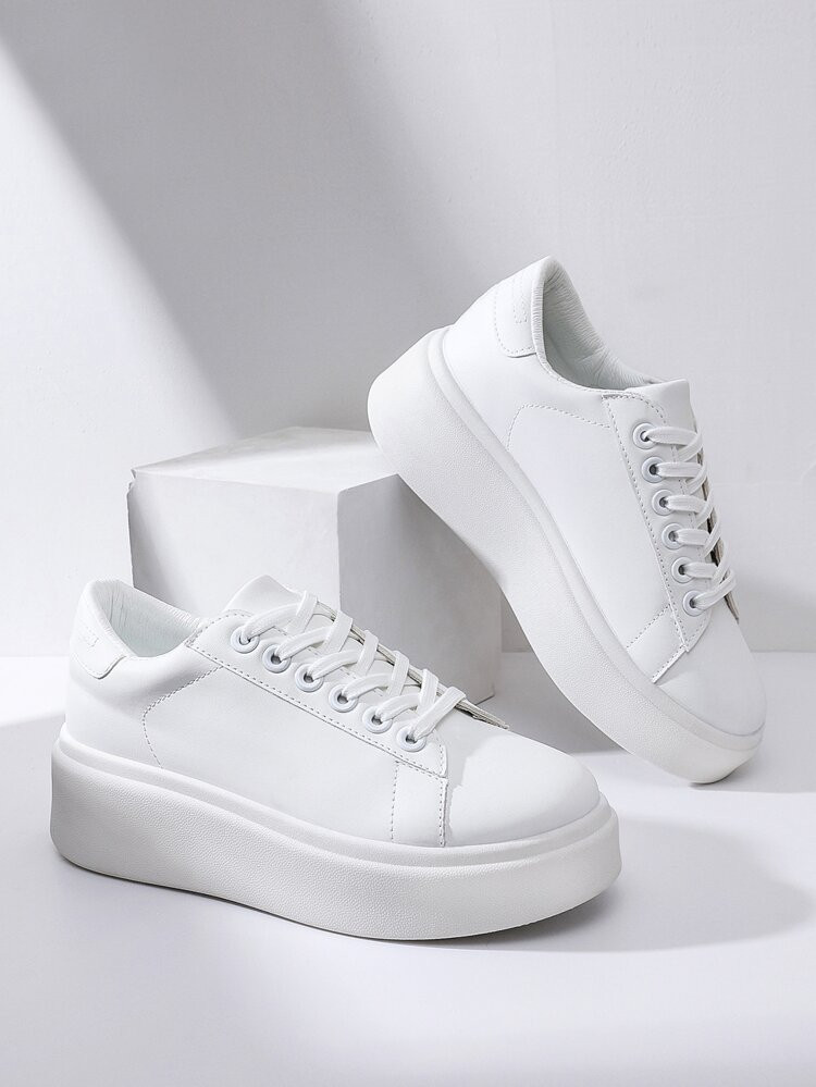 Minimalist Lace Up Front Skate Shoes | SHEIN