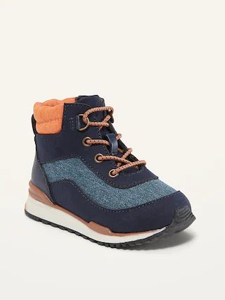 Unisex Color-Blocked High-Top Sneakers for Toddler | Old Navy (US)