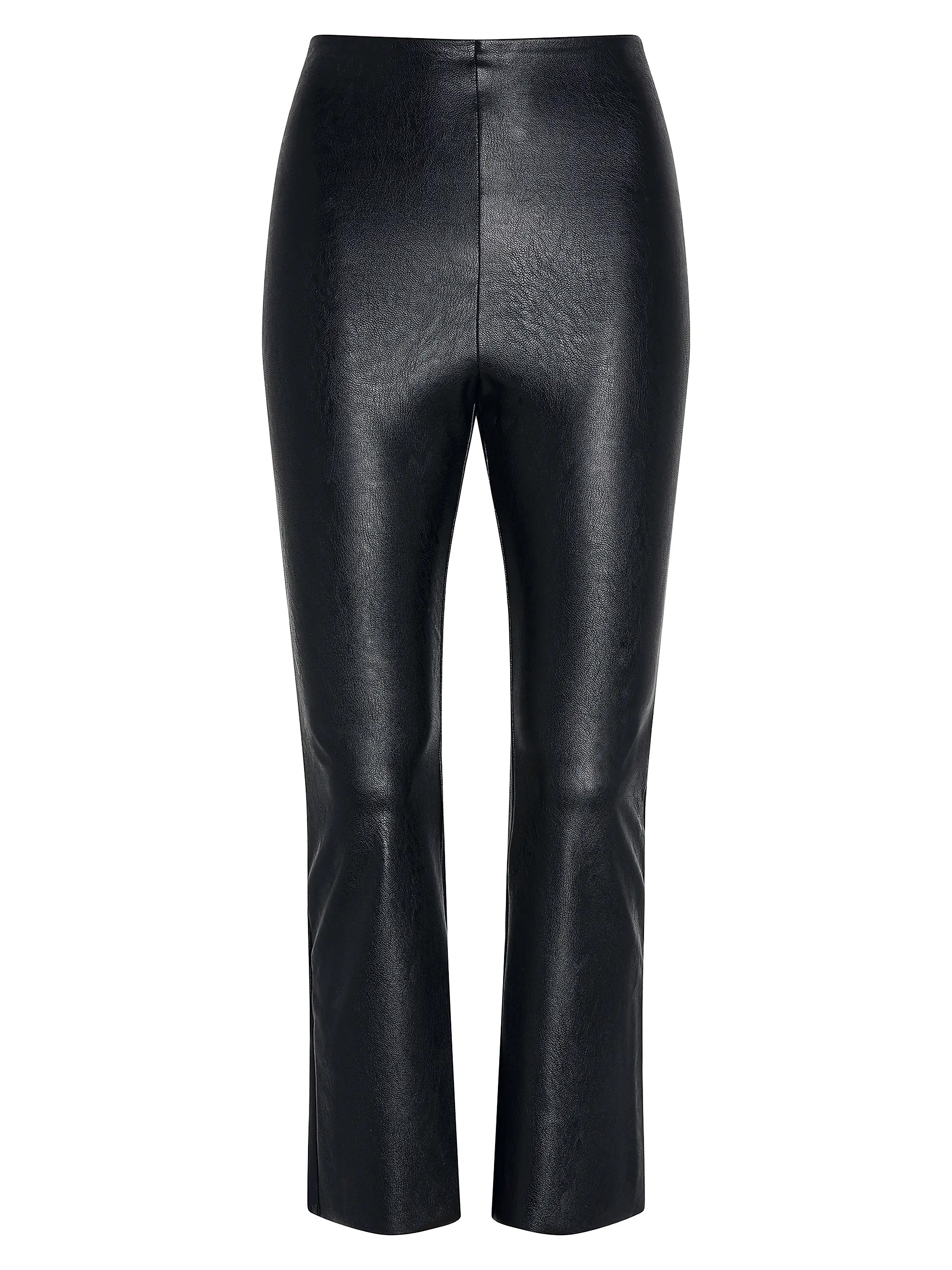 Faux Leather Crop Flare Pant | Saks Fifth Avenue
