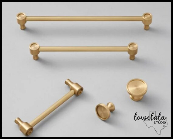 Shipped From US Solid Brass Round Drawer Knob Handle Pull | Etsy | Etsy (US)