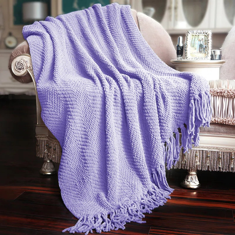 Tweed Knitted Throw Blanket | Wayfair North America