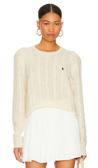 Cable Sweater in Andover Cream | Revolve Clothing (Global)