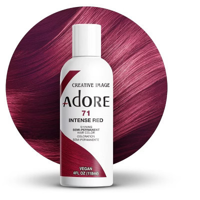 Creative Image Adore Semi-Permanent Hair Color - 71 INTENSE RED - Haircolor Dye | Target