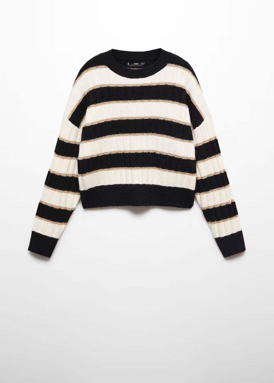 Lurex details striped sweater | MANGO (US)