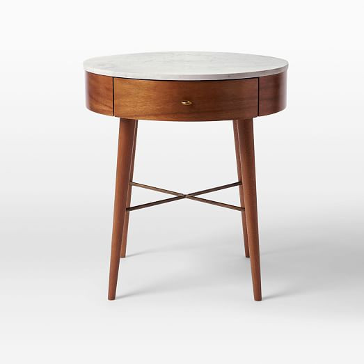 Penelope Grand Nightstand - Acorn w/ Marble Top | West Elm (US)