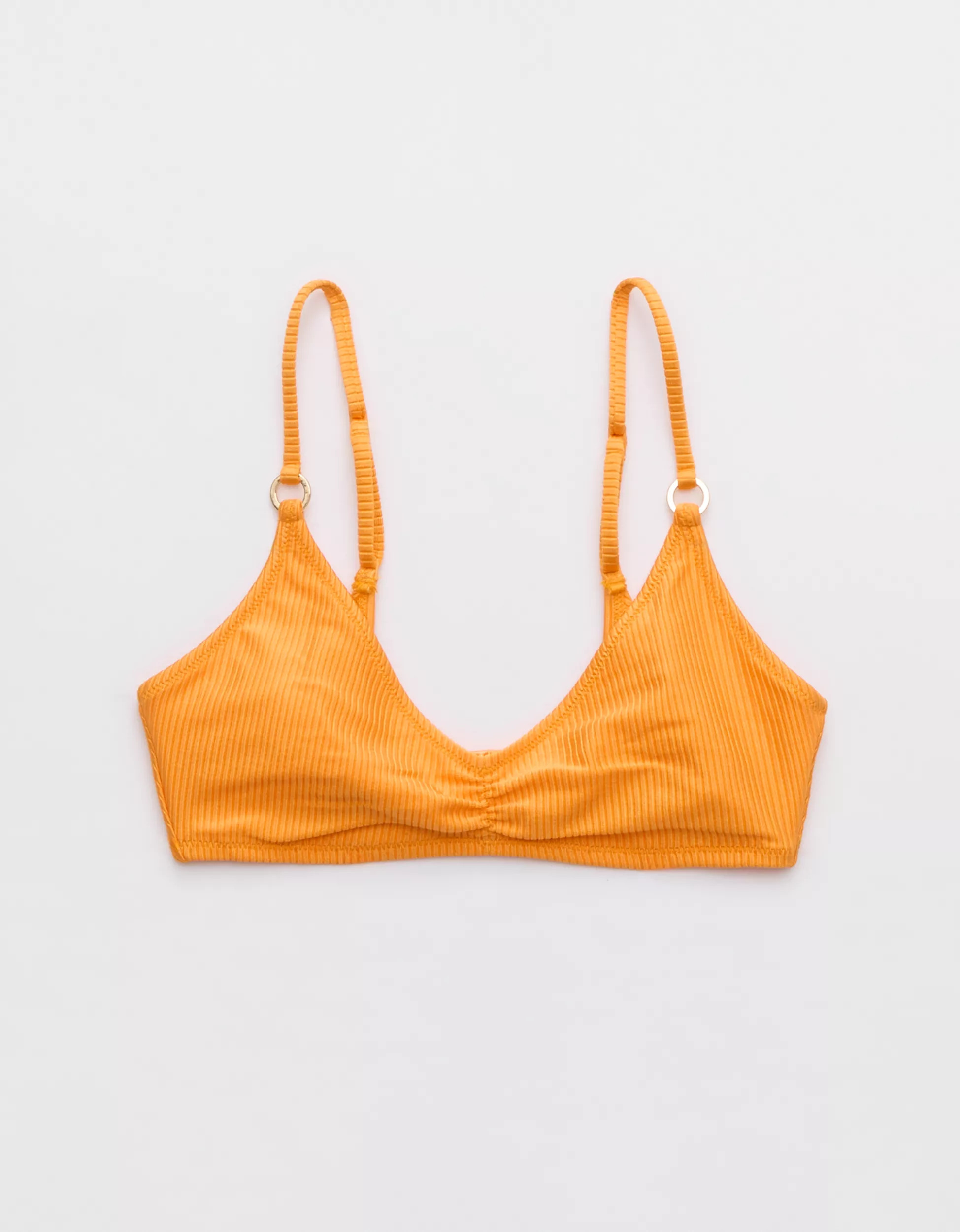 Aerie Beach Babe Shine Rib Voop Bikini Top | Aerie
