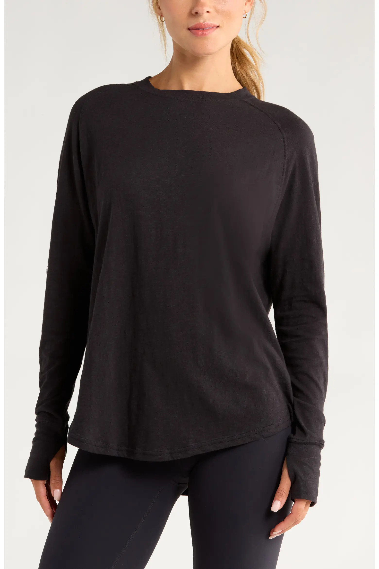 Relaxed Washed 2.0 Long Sleeve Slub Tee (Women) | Nordstrom | Nordstrom