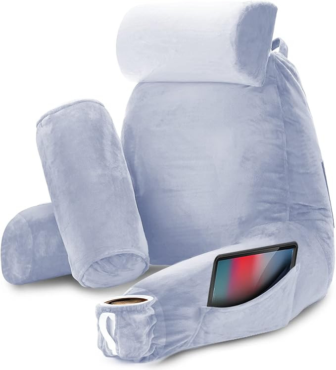 Nestl Reading Pillow Large Bed Pillow, Back Pillow for Sitting in Bed Shredded Memory Foam Chair ... | Amazon (US)