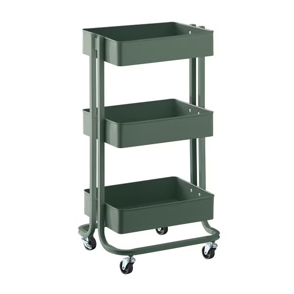 The Container Store 3-Tier Rolling Cart | The Container Store