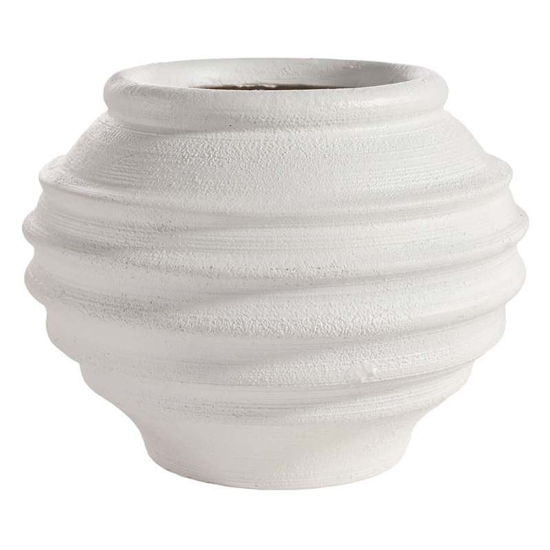 Found & Fable Eleni White Outdoor Planter, Large | At Home
