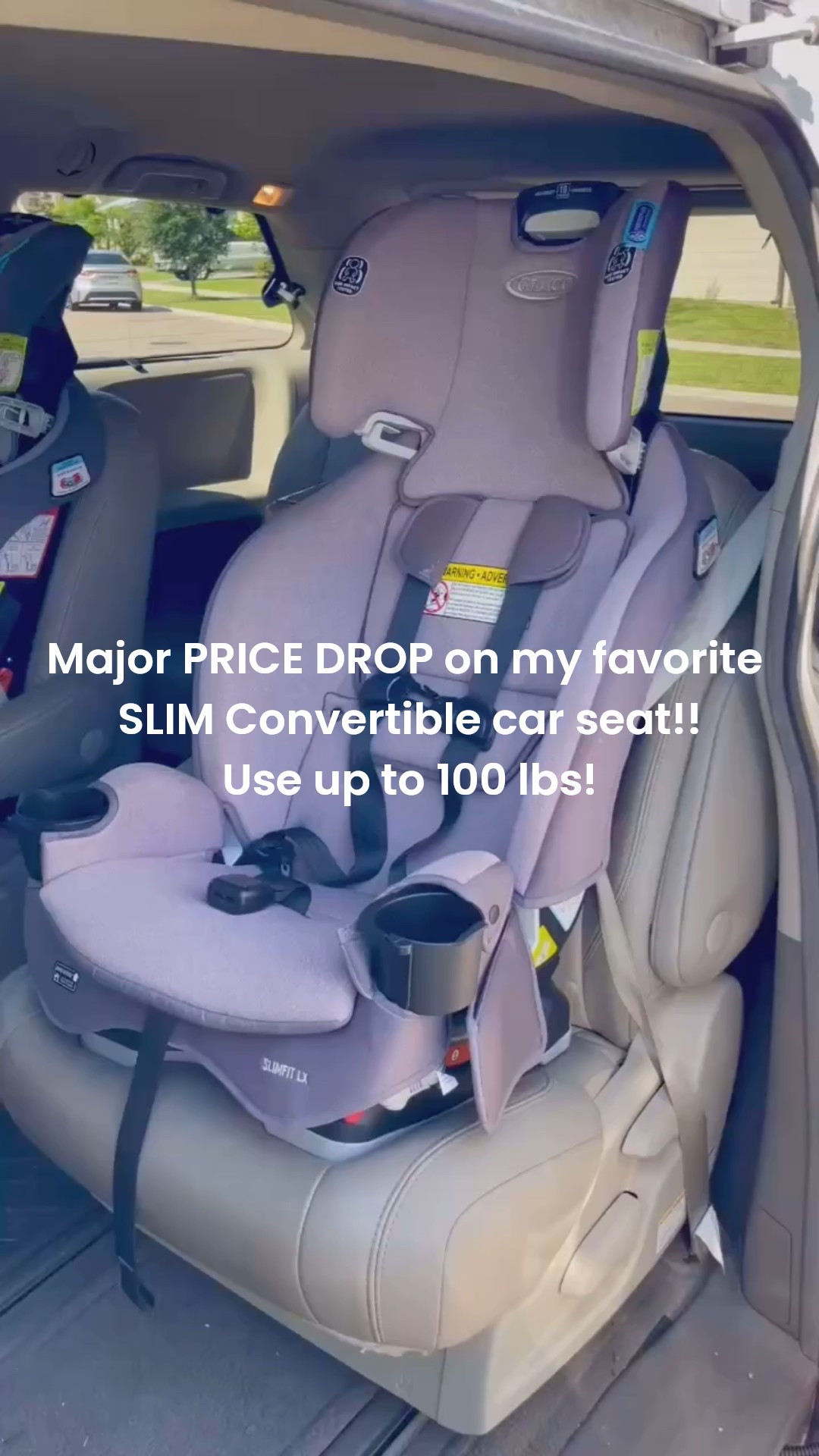Price Drop Deal on highly rated SLIM Graco convertible car seat! Use from infancy up through 100 lbs! Super safe, comfy, easy to install and on sale! Perfect for babies and toddlers through big kids!  It even has cup holders and a media pocket. Hurry up and grab this baby deal and be sure to check out all of my kid & baby car seat accessory picks and must have travel items! Car seat. Infant car seat. Sale. Deal. Safety. Pregnant. Maternity. Baby shower gift ideas. Motherhood. Mom. Baby. Toddler  

#LTKCyberWeek #LTKBaby #LTKKids