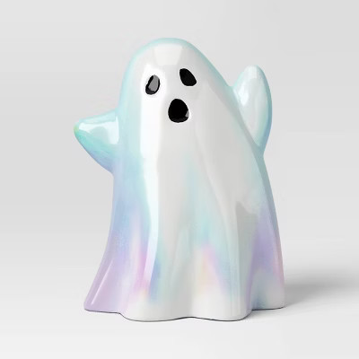 Iridescent Glass Ghost Decorative Sculpture - White - Hyde and EEK! Boutique™ | Target