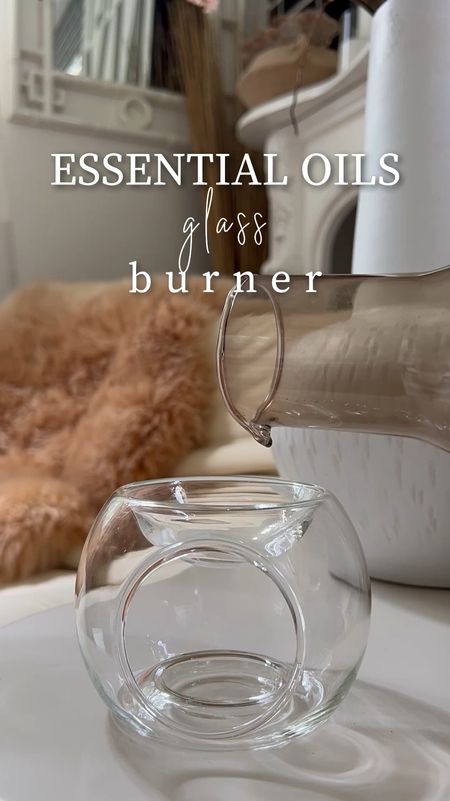 Your home will smell amazing with this and it’s so chic. Glass essential oil burner. 

#LTKhome #LTKGiftGuide #LTKsalealert
