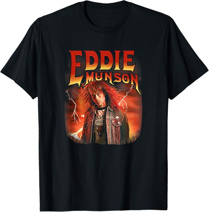 Stranger Things 4 Eddie Munson Portrait T-Shirt | Amazon (US)