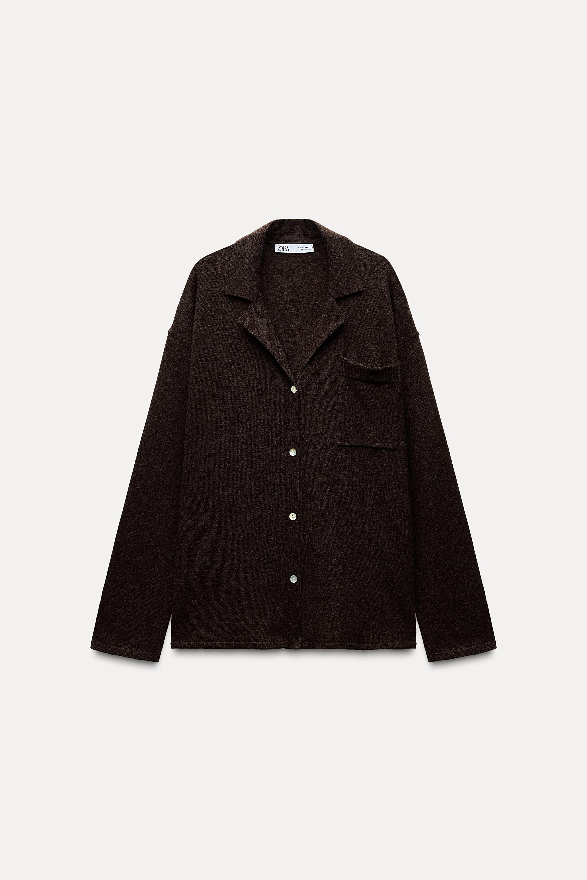 100% WOOL OVERSIZE CARDIGAN | Zara UK