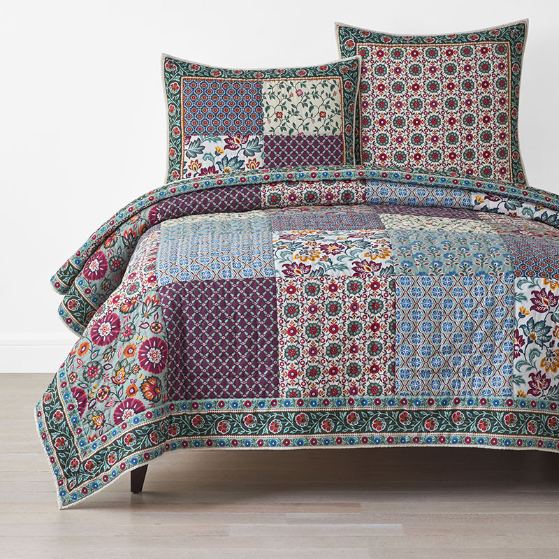 Nora Mosaic Patchwork Quilt - Multi, Full/Queen | The Company Store