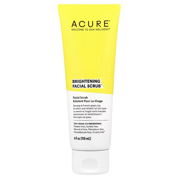 ACURE, Brightening Facial Scrub™, All Skin Types, 4 fl oz (118 ml) | iHerb